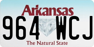AR license plate 964WCJ