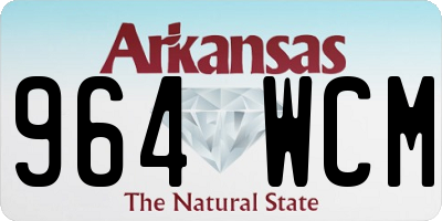AR license plate 964WCM