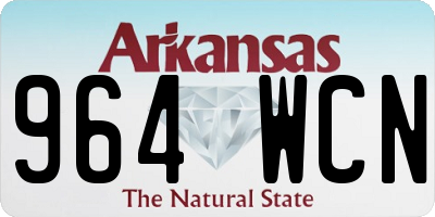 AR license plate 964WCN