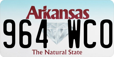 AR license plate 964WCO