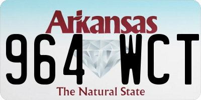 AR license plate 964WCT