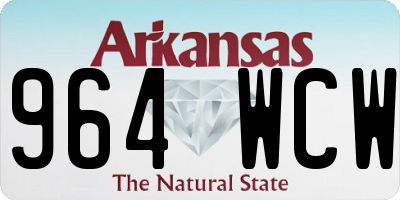 AR license plate 964WCW