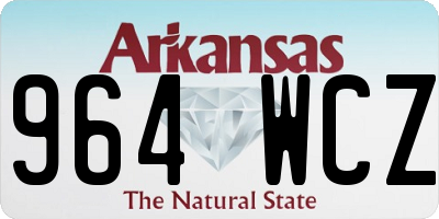 AR license plate 964WCZ