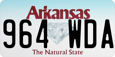 AR license plate 964WDA
