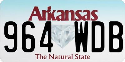 AR license plate 964WDB