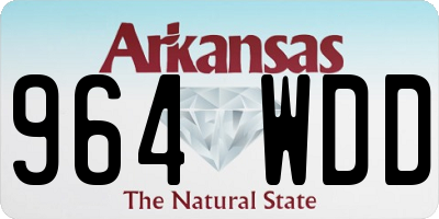 AR license plate 964WDD