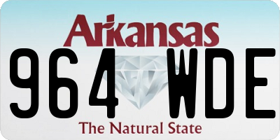 AR license plate 964WDE