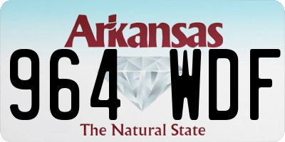 AR license plate 964WDF