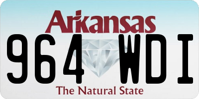AR license plate 964WDI