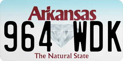 AR license plate 964WDK