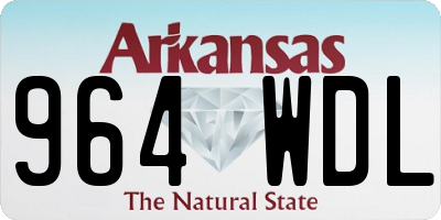 AR license plate 964WDL