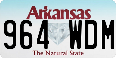 AR license plate 964WDM