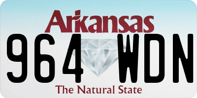 AR license plate 964WDN