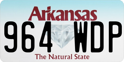 AR license plate 964WDP