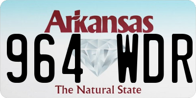AR license plate 964WDR