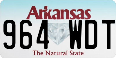 AR license plate 964WDT