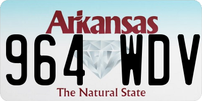 AR license plate 964WDV
