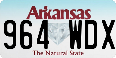 AR license plate 964WDX