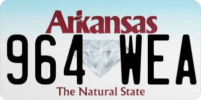 AR license plate 964WEA