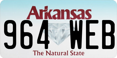 AR license plate 964WEB