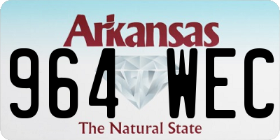 AR license plate 964WEC