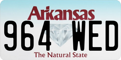 AR license plate 964WED