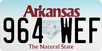 AR license plate 964WEF