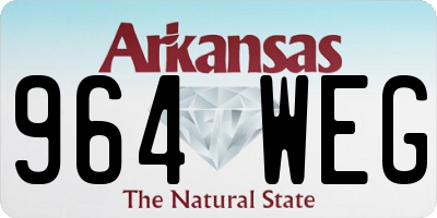 AR license plate 964WEG