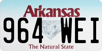 AR license plate 964WEI