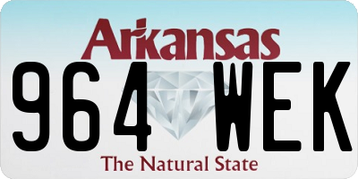 AR license plate 964WEK