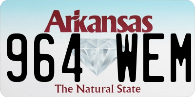 AR license plate 964WEM