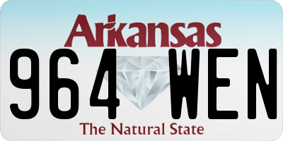 AR license plate 964WEN