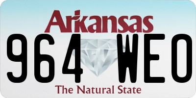 AR license plate 964WEO