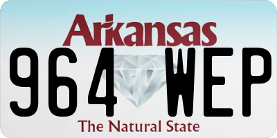 AR license plate 964WEP