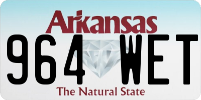 AR license plate 964WET
