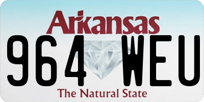 AR license plate 964WEU