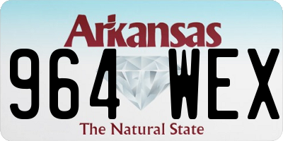 AR license plate 964WEX