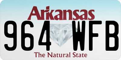 AR license plate 964WFB