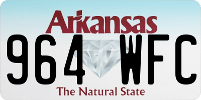 AR license plate 964WFC