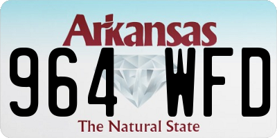 AR license plate 964WFD
