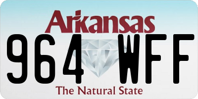 AR license plate 964WFF