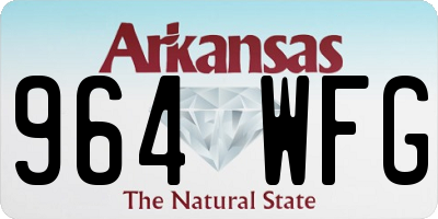 AR license plate 964WFG