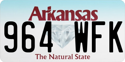 AR license plate 964WFK