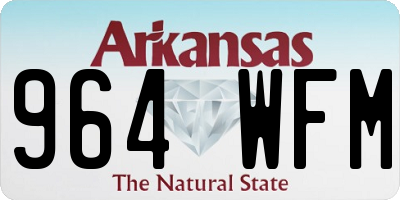 AR license plate 964WFM
