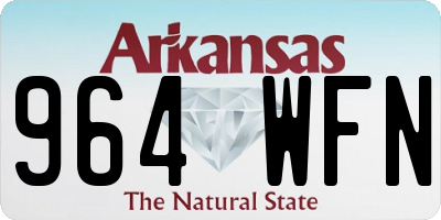 AR license plate 964WFN
