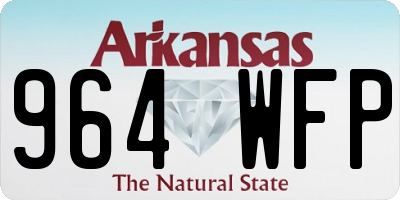 AR license plate 964WFP