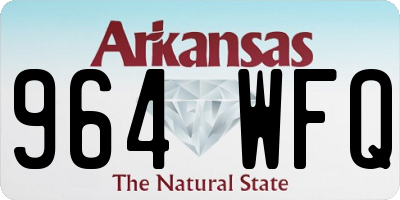 AR license plate 964WFQ