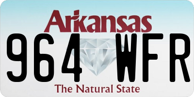 AR license plate 964WFR
