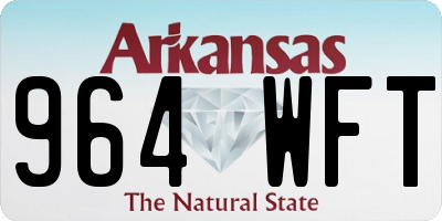 AR license plate 964WFT