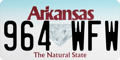 AR license plate 964WFW